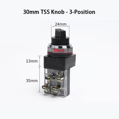 1pcs selector switch 25mm / 30mm, 2position /3 position