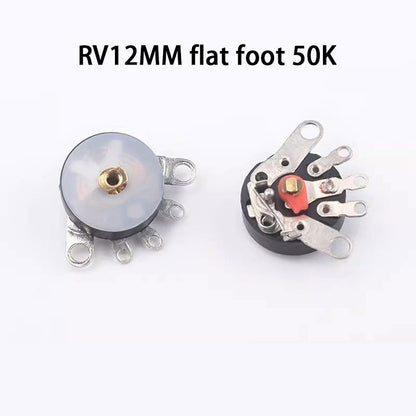 Fulabs RV12MM B10K B50K B103 B503 Potentiometer Amplifier Volume Potentiometer Bent Pin With Switch