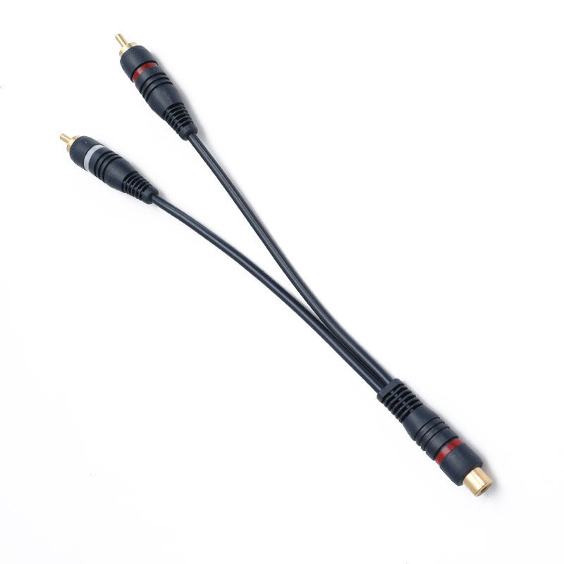 1pcs setup cord, y rca cord 24cm cable length, 1 male - 2 female audio cord