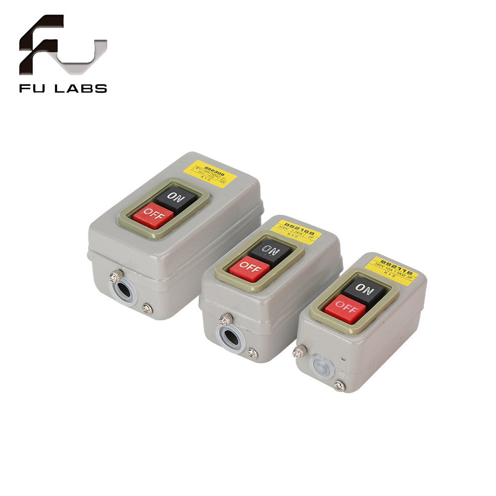 1pcs Start Stop Push Button Switch On/Off 10A (BS211B) 15A (BS216B) for Power Tools