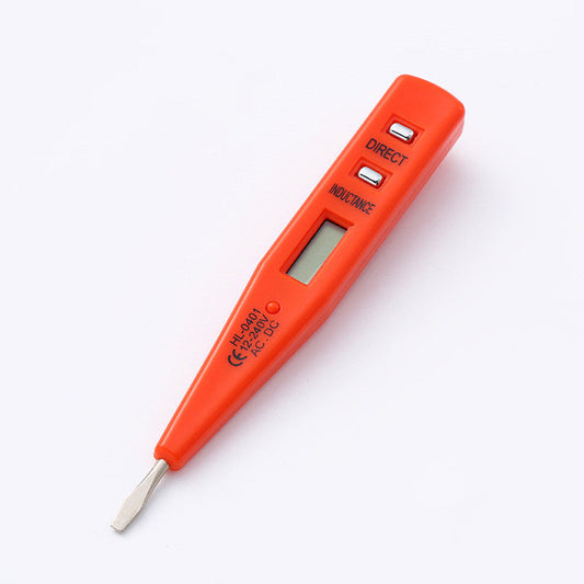 Voltage Tester Pen LCD Digital AC/DC 12V-250V Continuity Inductance Detector Sensor(3 Colors)