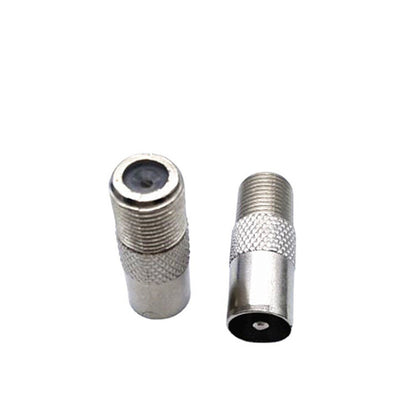 F-Type Female to PAL Male TV Antenna Cable Plug Straight and Right Angle Adapter