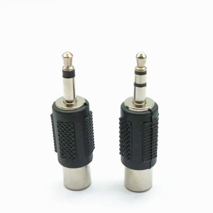 3.5mm male plug to rca female jack adaptor converter