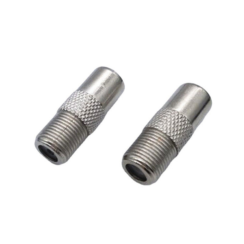 F-Type Female to PAL Male TV Antenna Cable Plug Straight and Right Angle Adapter