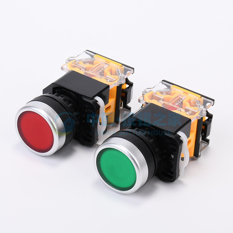 1pcs Round Momentary Push Button Switch 22mm 1NO 1NC AC220