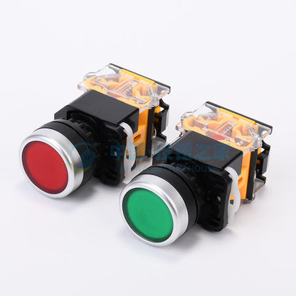 1pcs Round Momentary Push Button Switch 22mm 1NO 1NC AC220
