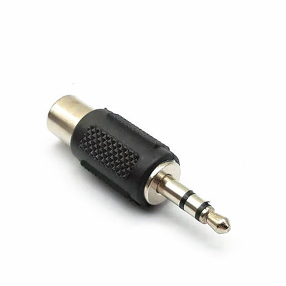 3.5mm male plug to rca female jack adaptor converter
