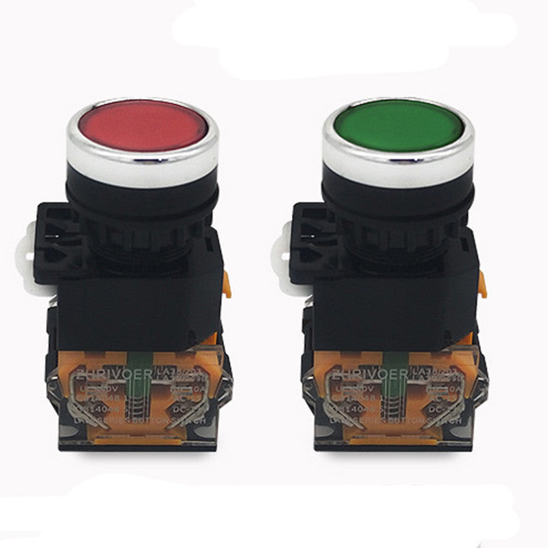 1pcs Round Momentary Push Button Switch 22mm 1NO 1NC AC220