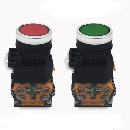 1pcs Round Momentary Push Button Switch 22mm 1NO 1NC AC220