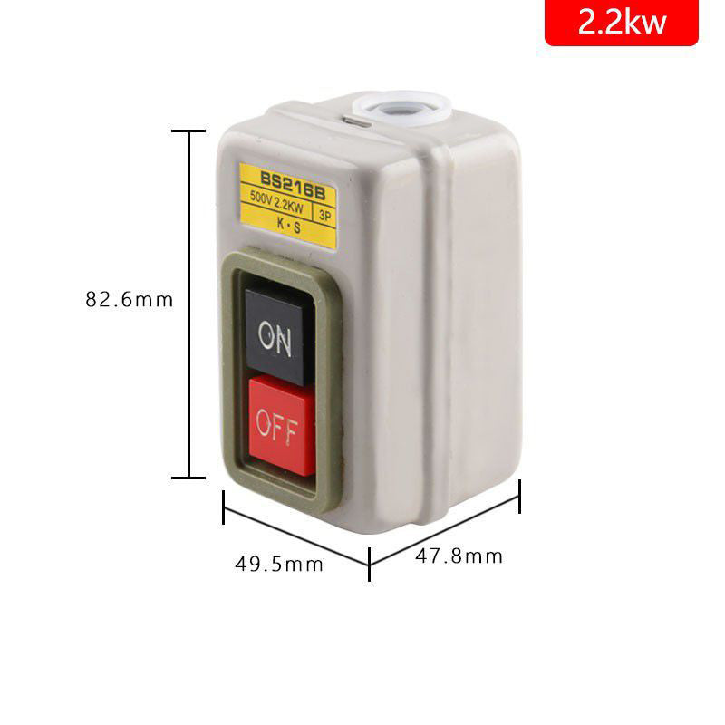 1pcs Start Stop Push Button Switch On/Off 10A (BS211B) 15A (BS216B) for Power Tools