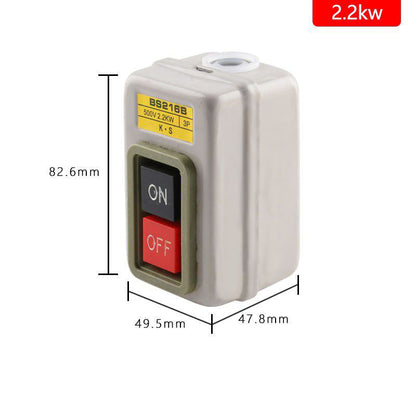 1pcs Start Stop Push Button Switch On/Off 10A (BS211B) 15A (BS216B) for Power Tools