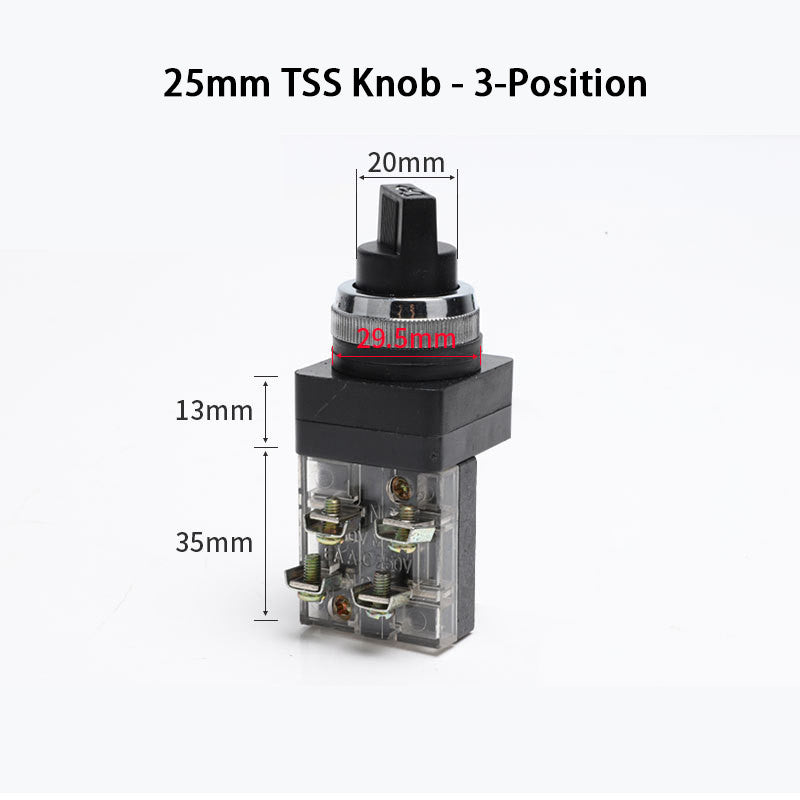 1pcs selector switch 25mm / 30mm, 2position /3 position
