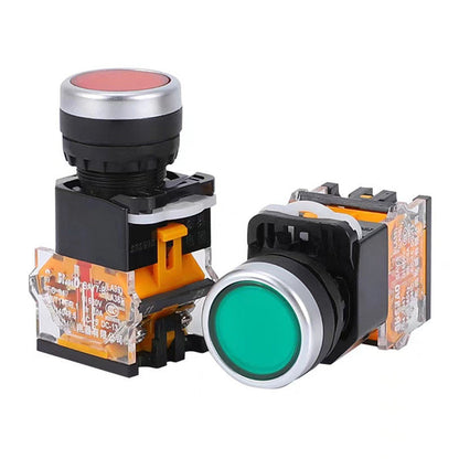 1pcs Round Momentary Push Button Switch 22mm 1NO 1NC AC220