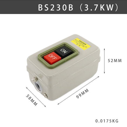 1pcs Start Stop Push Button Switch On/Off 10A (BS211B) 15A (BS216B) for Power Tools