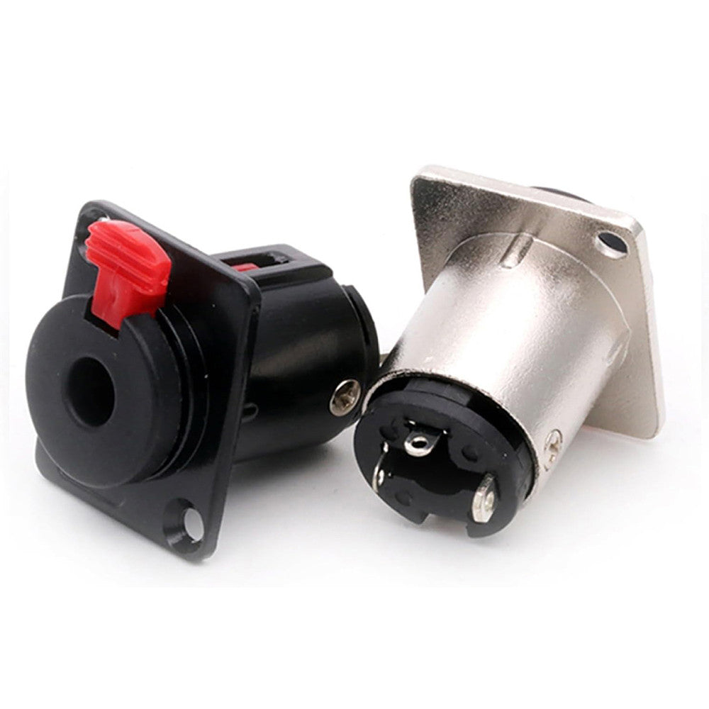 PL55 Jack Female Chassis Type With Lock (silver/black)