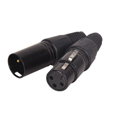 XLR live male/female and pl55 6.35 live canon plug black metal