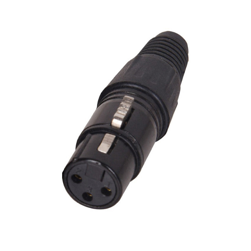 XLR live male/female and pl55 6.35 live canon plug black metal