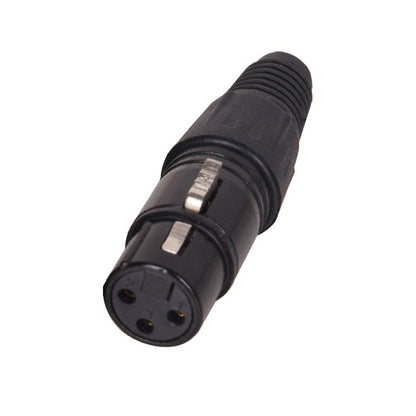 XLR live male/female and pl55 6.35 live canon plug black metal