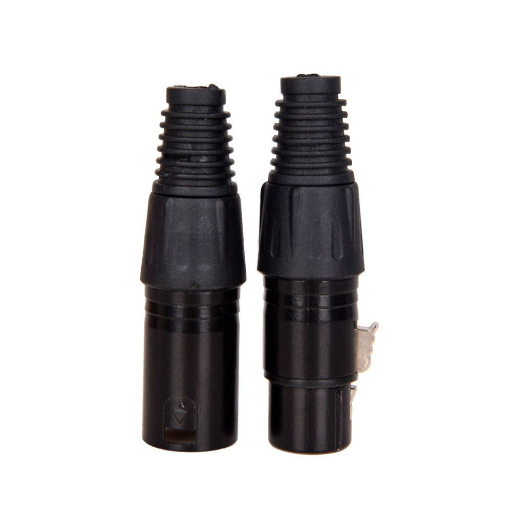 XLR live male/female and pl55 6.35 live canon plug black metal