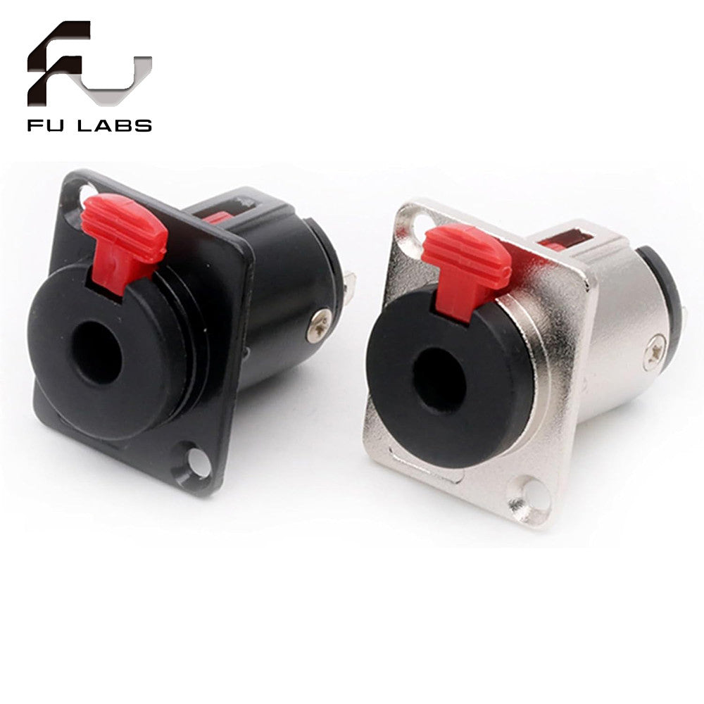 PL55 Jack Female Chassis Type With Lock (silver/black)