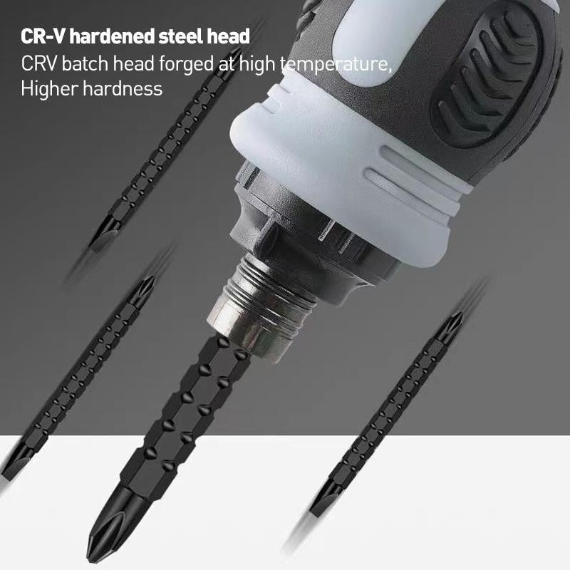 13/26/34 in 1 Ratchet Screwdriver Set Magnetic Dual-purpose Batch Head Magnetic Phillips Slotted