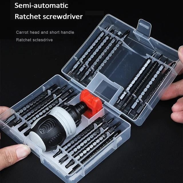 13/26/34 in 1 Ratchet Screwdriver Set Magnetic Dual-purpose Batch Head Magnetic Phillips Slotted