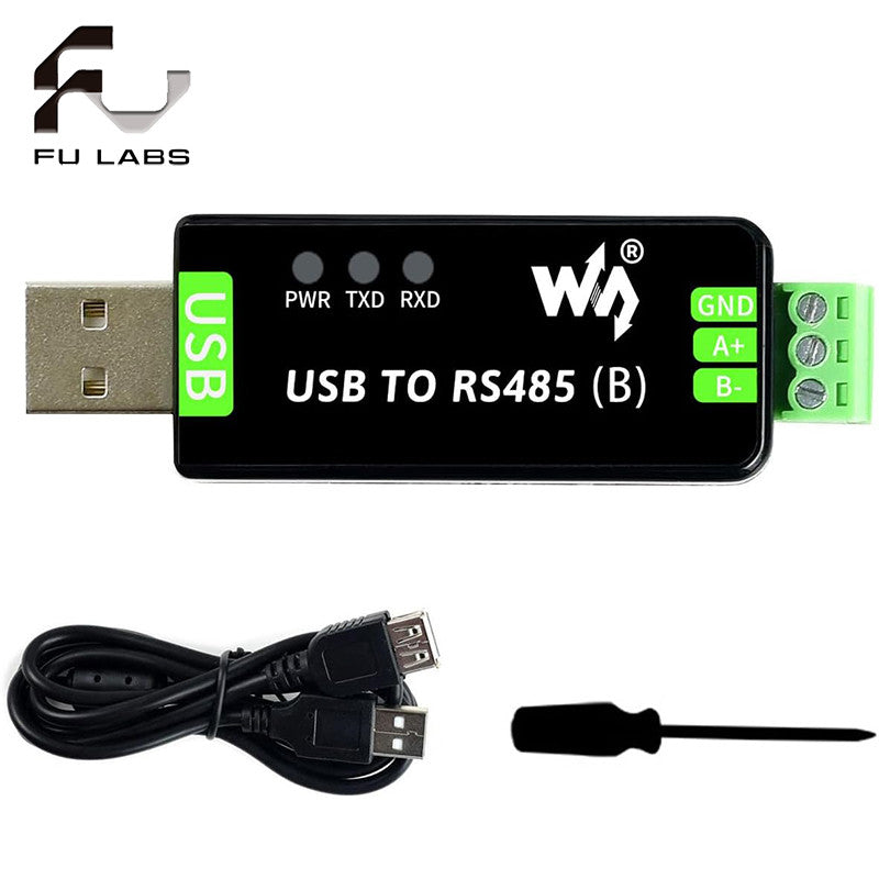 Waveshare Industrial USB to RS485 Converter with Original FT232RL and SP485EEN Embedded Protection Circuits for Industrial Control Equipments and/or Applications