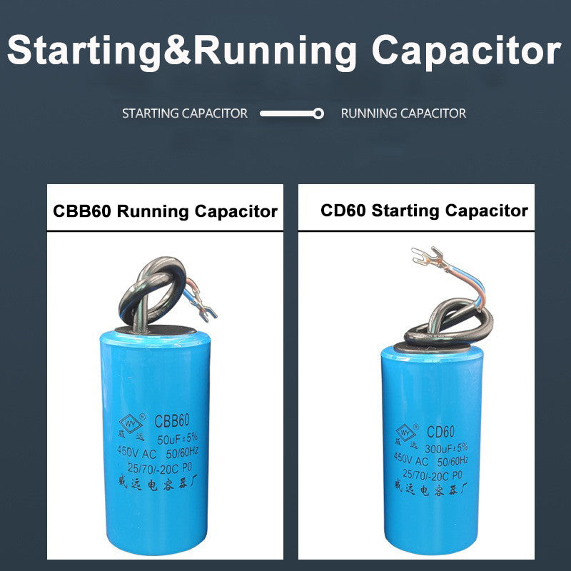 CBB60/CD60 Motor Motor Starter Operation Capacitor 450VAC 30UF~500UF