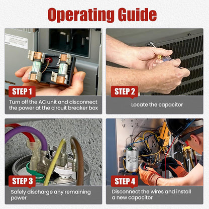 Fulabs DUAL capacitor Aluminum Case  (15 + 1.5，2，3μF /20 + 2μF) CBB65 450VAC