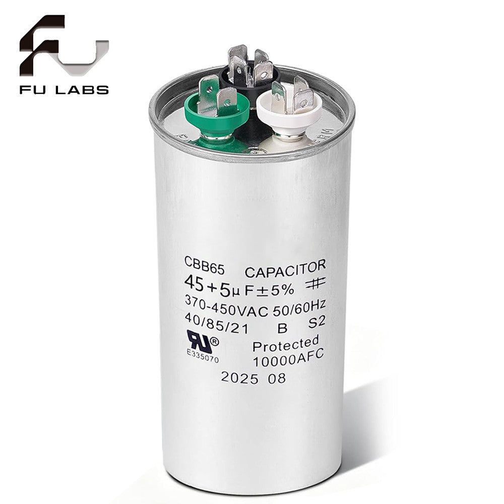 Fulabs DUAL capacitor Aluminum Case  (15 + 1.5，2，3μF /20 + 2μF) CBB65 450VAC