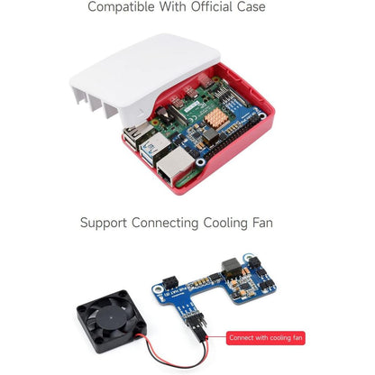 Waveshare PoE HAT(E) for Raspberry Pi Ethernet Power over Expansion Board for Raspberry Pi 3B+/4B for IEEE 802.3Af 1PCS