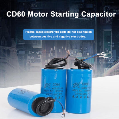 CBB60/CD60 Motor Motor Starter Operation Capacitor 450VAC 30UF~500UF
