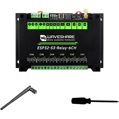 Waveshare ESP32-S3 6CH WiFi Relay Module Industrial Grade WiFi Relay Supports WiFi/Bluetooth/RS485/Pico Interface Relay