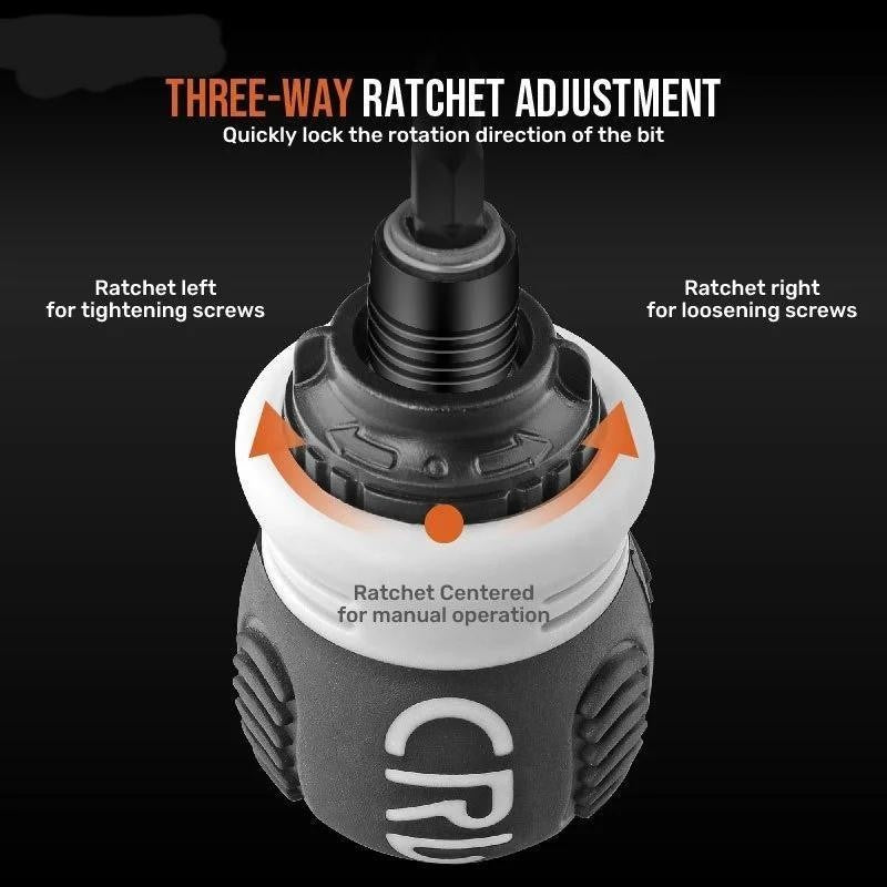 13/26/34 in 1 Ratchet Screwdriver Set Magnetic Dual-purpose Batch Head Magnetic Phillips Slotted