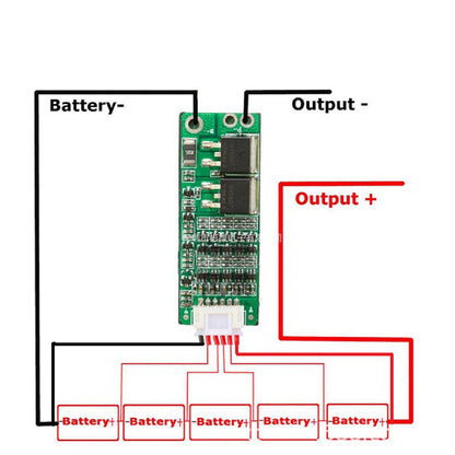 18650 5S 15A Li-ion Lithium Battery Charger Protection Board 18V 21V Cell Protection Circuit