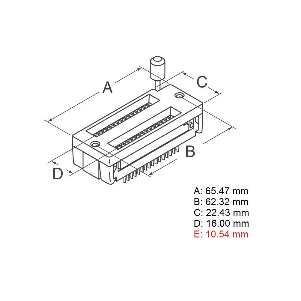 2.54 MM Green DIP Universal ZIF IC Socket Test Solder Type IC lock seat zif socket 4 16 20 28 40 P Pin