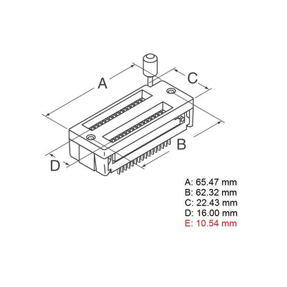 2.54 MM Green DIP Universal ZIF IC Socket Test Solder Type IC lock seat zif socket 4 16 20 28 40 P Pin