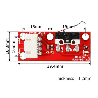1pcs/5pcs Endstop Switch for Arduino End stop Limit Switch+ Cable High Quality Mechanical Endstop for 3D Printer RAMPS 1.4