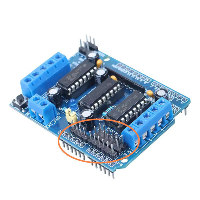 L293D DC Motor Drive - Stepper Motor Control Shield Module Expansion Board Fit for Arduino UNO/Duemilanove/Raspberry Pi/Computer/Arduino Mega 2560