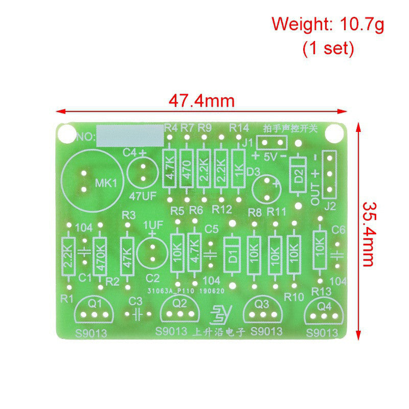 Fulabs Electronic Acoustic Clap Control Switch DIY Kit Sound Sensor Electronic Circuit DIY Suit