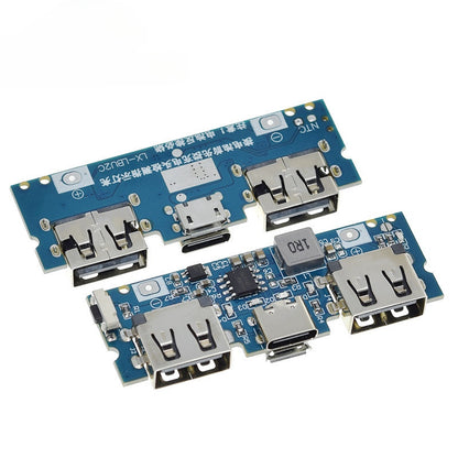 Micro/Type-C USB 5V 2.4A Dual USB 18650 Boost Battery Charger Board Mobile Power Bank Accessories
