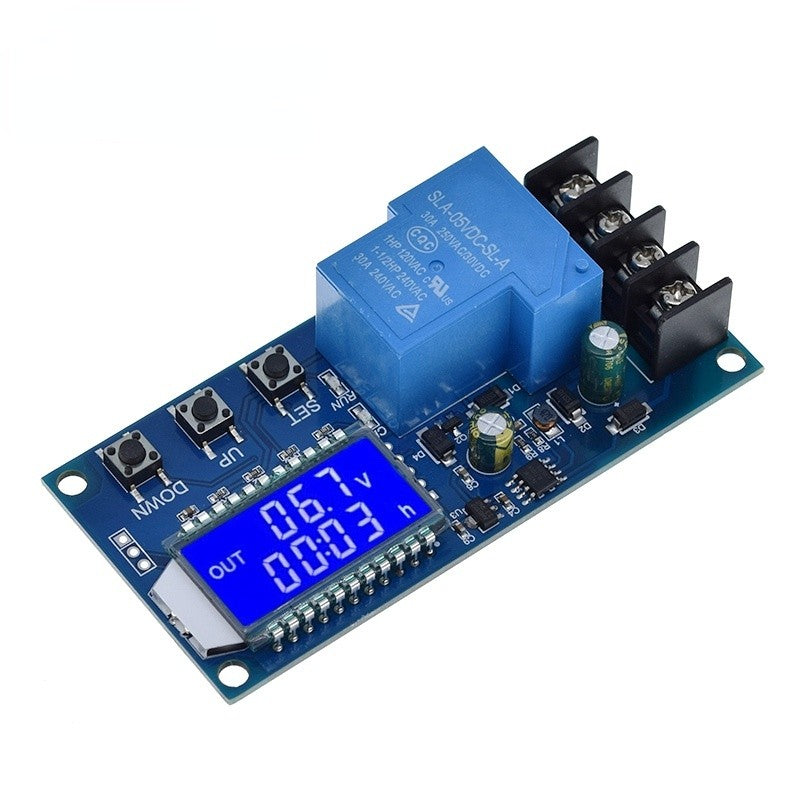 DC 6-60v 30A Storage battery Charging Control Module Protection Board Charger Time Switch LCD Display XY-L30A