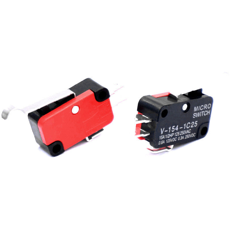 2pcs Fulabs Micro Limit Switch Snap Long Straight Hinge Lever Arm SPDT Switch 15A Spare Parts Only