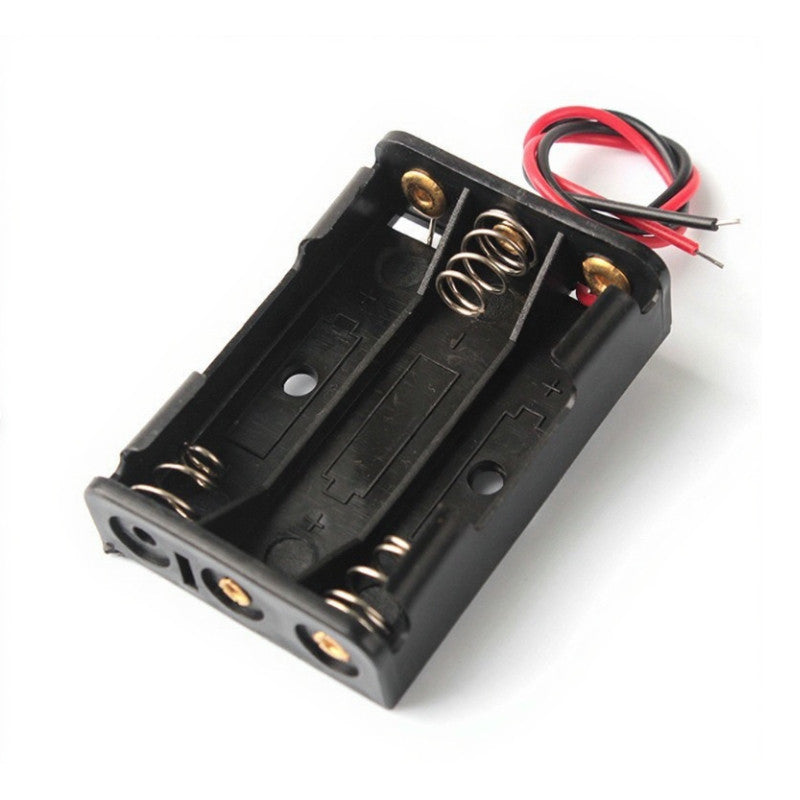AAA Size 1/2/3/4 Slot Battery Holder Storage Box Case with Wire Lead