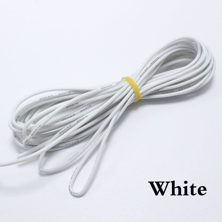 Fulabs Wire 22 Awg Flexible Silicone Cable 0.3mm² High-Temperature Max 200 Degrees Arduino 1 meter