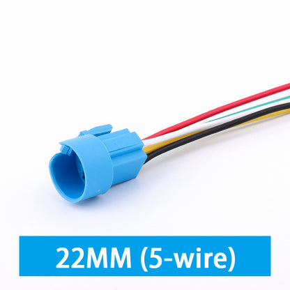 1pcs Switch Accessories Cable Quick Socket For Metal Push Button Wiring Plastic Connector Matching Base Wire Lamp 12mm 16mm 19mm 22mm