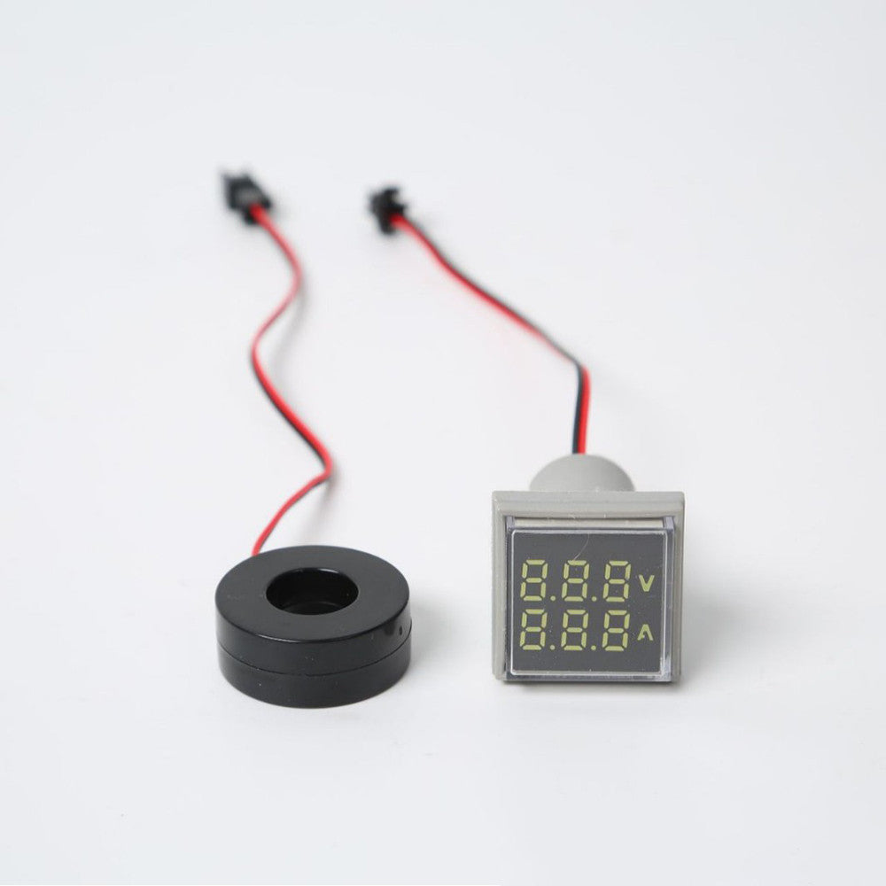 Fulabs Digital LED Dual Display Voltmeter Ammeter Voltage Gauge Meter AC 60-500V 0-100A