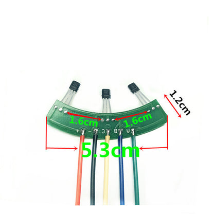 1pcs Hall Sensor PCB for 3 Wheel Motor Suitable for 1000 2000W Motors Ideal for Ebike