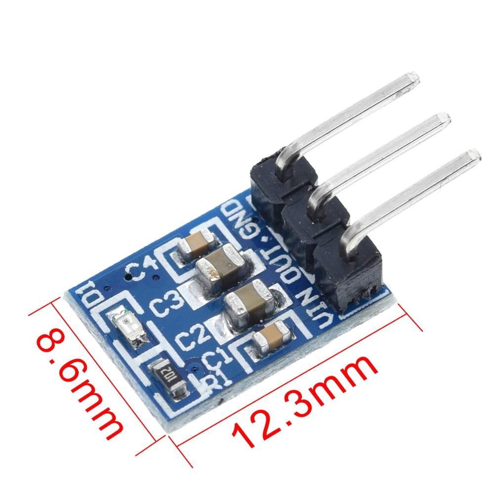 5Pcs AMS1117-3.3V/AMS1117-5.0V DC-DC Step-Down Power Supply Buck Module LDO 800mA 5V to 3.3V Power Board