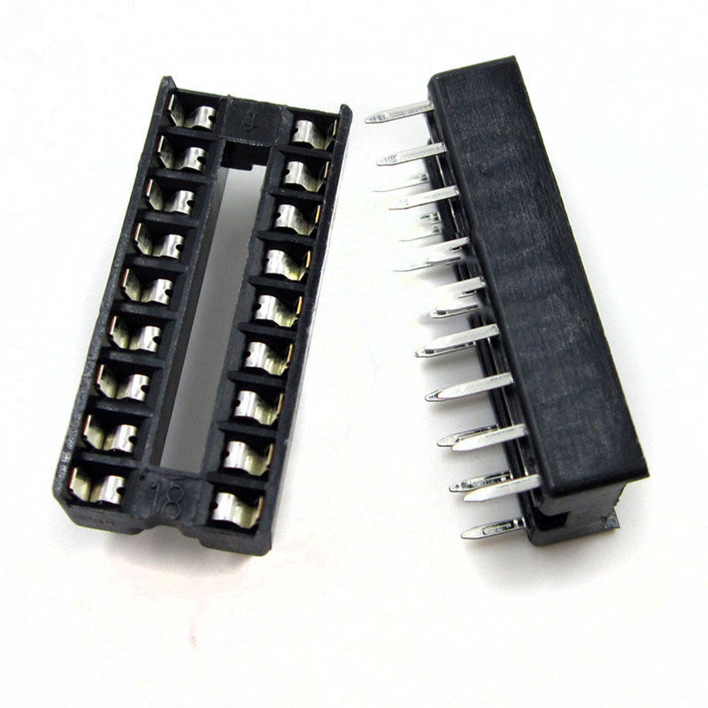 Fulabs 10pcs IC Socket Adapter  DIP-8 DIP-14 DIP-16 DIP-18